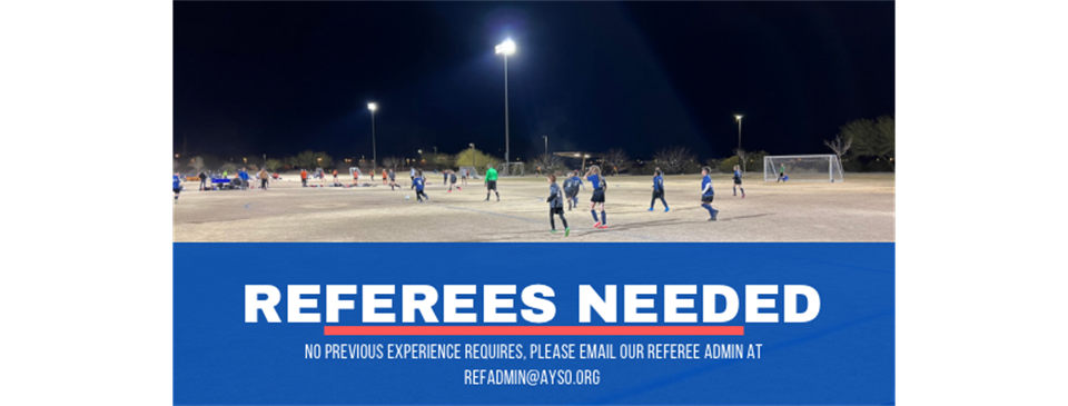 Referees - Wanted for the upcoming season 