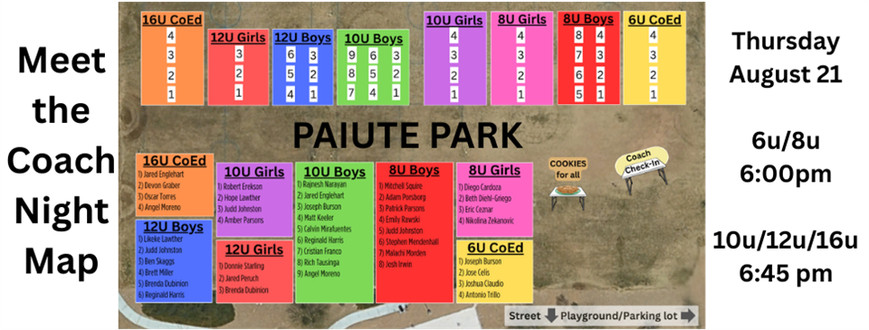 MEET THE COACH NIGHT MAP